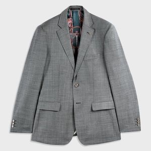 Ted Baker, Size 4, Hectorj
Debonair sharkskin wool suit jacket